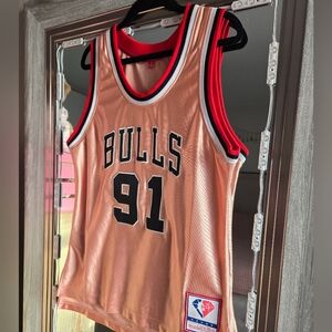 Mitchell & Ness Pink Bulls Jersey